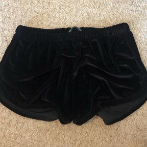 Brandy Melville Black Velvet Shorts